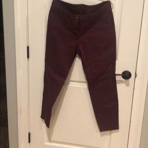 Wine colored Twill jeans /pants